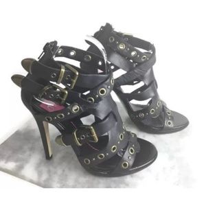 Dolce Vita NEW Leather Sandals Stud Platform Heels